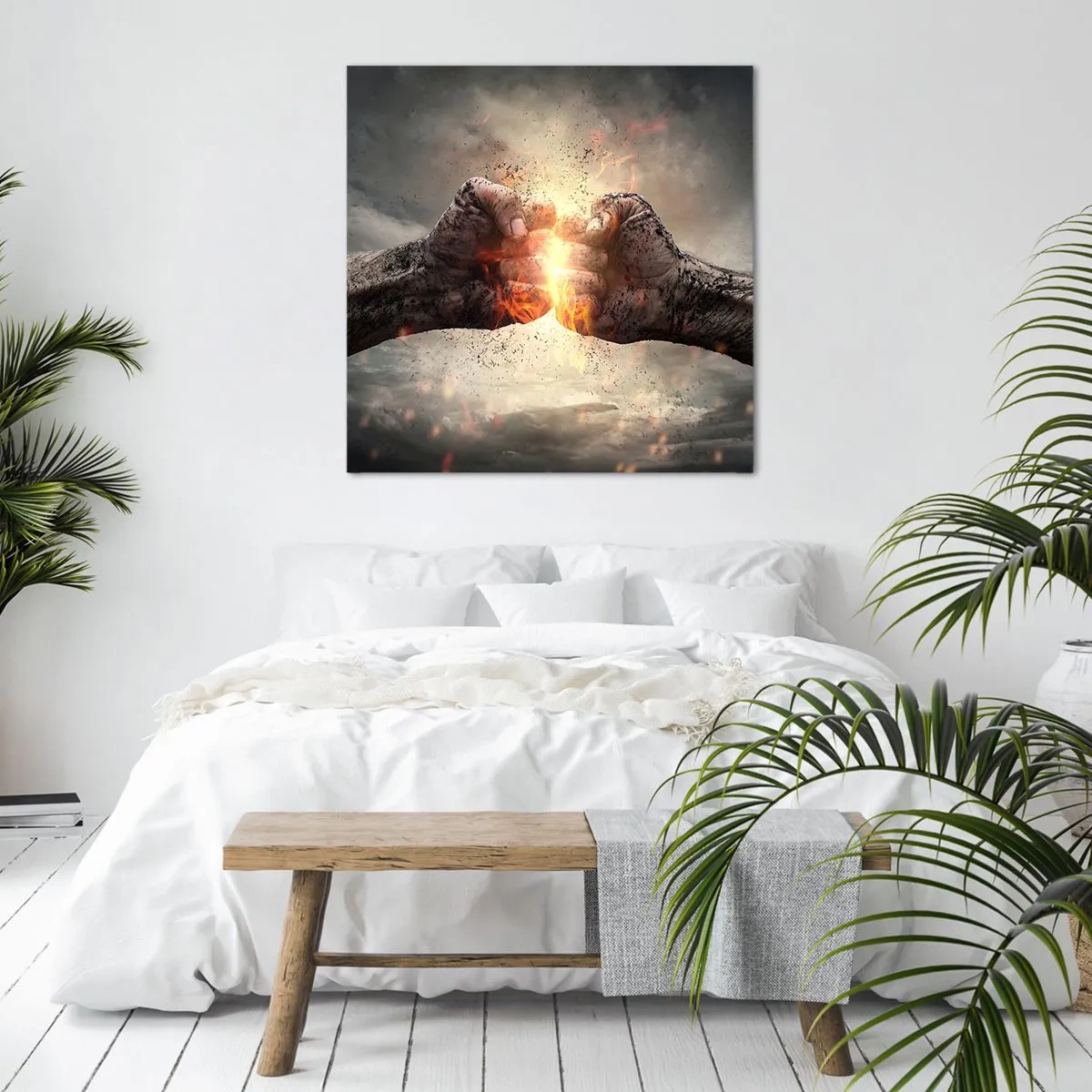 Quadro su tela - Stampe su Tela - Pronto alla battaglia - 60x60 cm