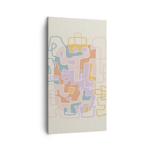 Quadro su tela - Stampe su Tela - Labirinto: avventura gioiosa - 45x80 cm