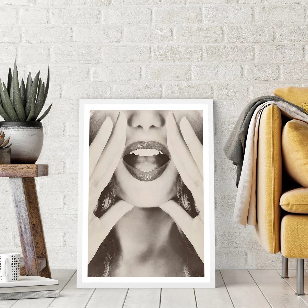 Poster in cornice bianca - Arrivo! - 30x40 cm