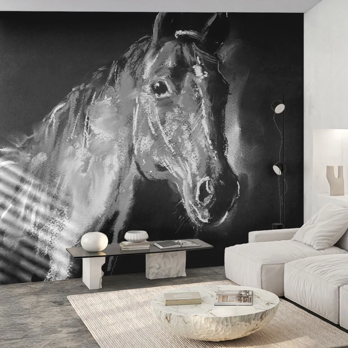 Fotomurali Premium Sand - Splendore di un'anima nobile - Animali, Cavallo, Cavalla - 100x70 cm