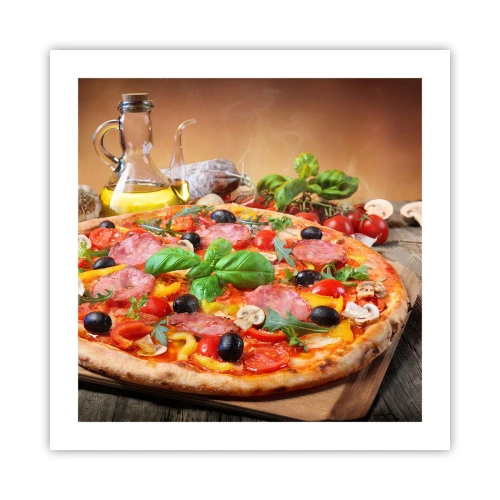 Poster - Con gusto veramente italiano - 50x50 cm