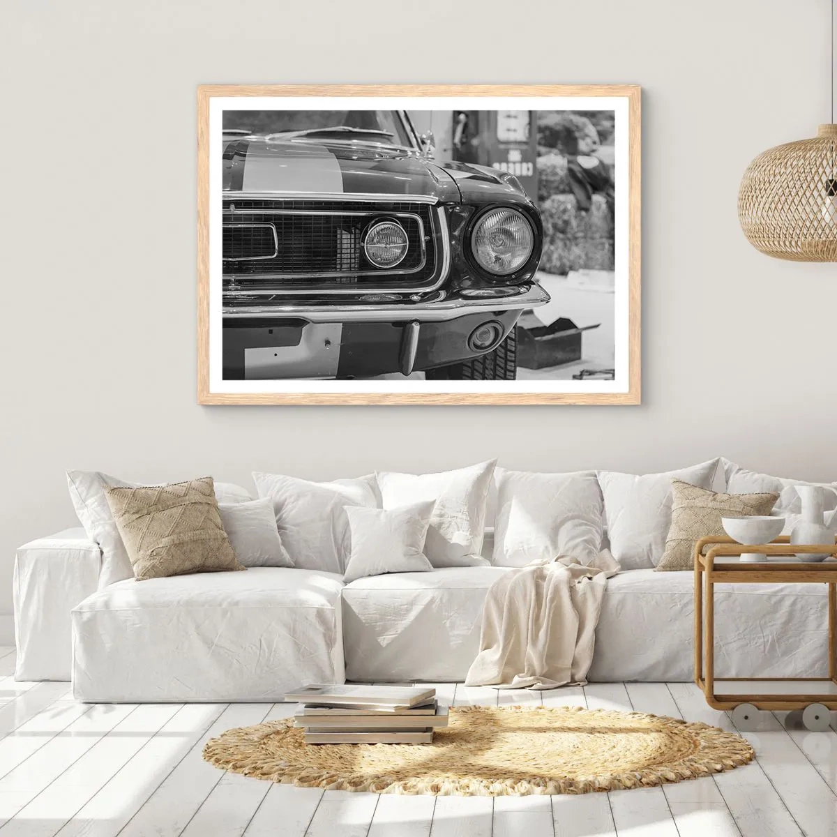 Poster in cornice rovere chiaro - A rotta di collo - 91x61 cm