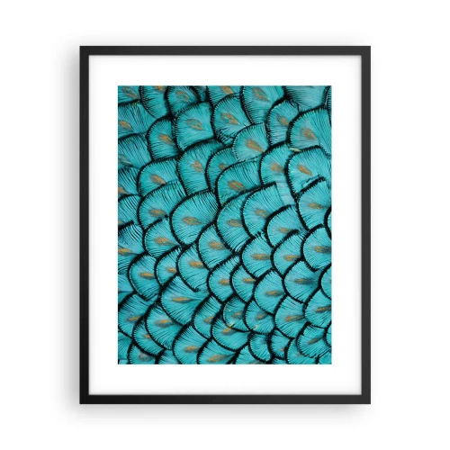 Poster in cornice nera - La grande festa delle piume - 40x50 cm