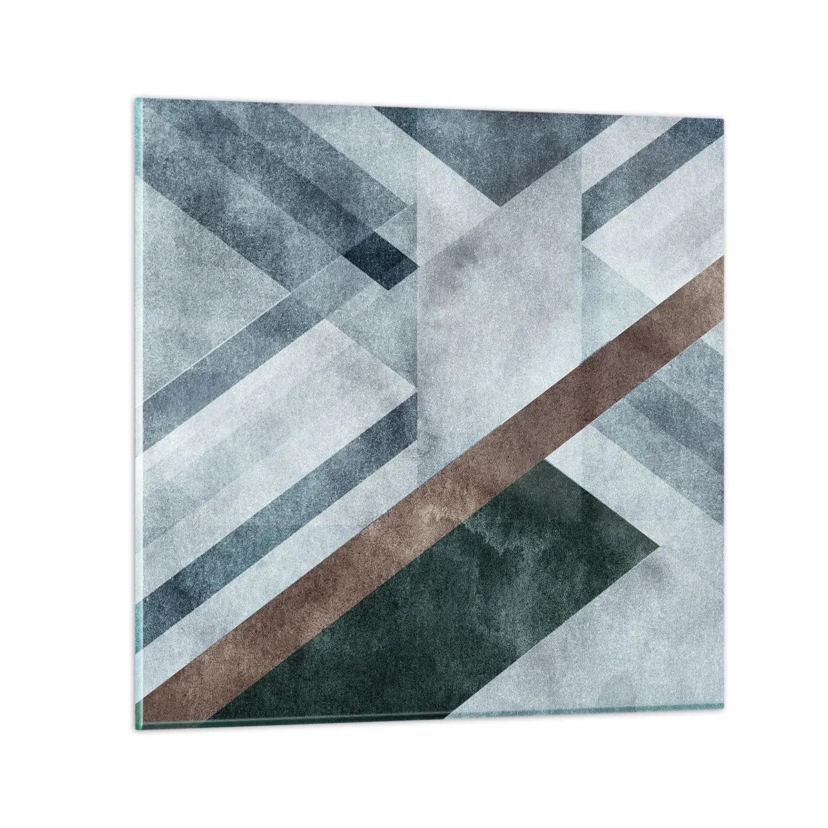 Quadro su vetro - La ricercata eleganza della geometria - 50x50 cm