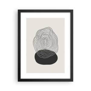 Poster in cornice nera - Durata e vibrazione - 30x40 cm