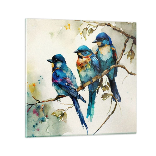 Quadro su vetro - Si è offeso? - 70x70 cm