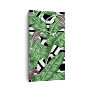 Quadro su tela - Stampe su Tela - Composizione simmetrica con la natura - 45x80 cm