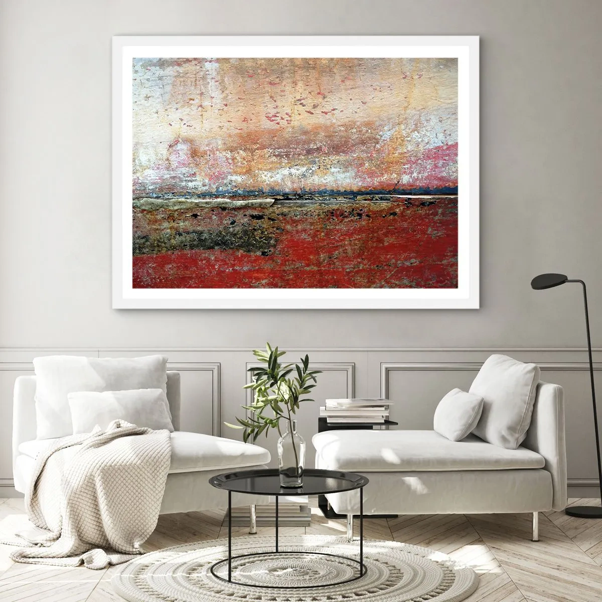 Poster in cornice bianca - Forse è il mare - 100x70 cm