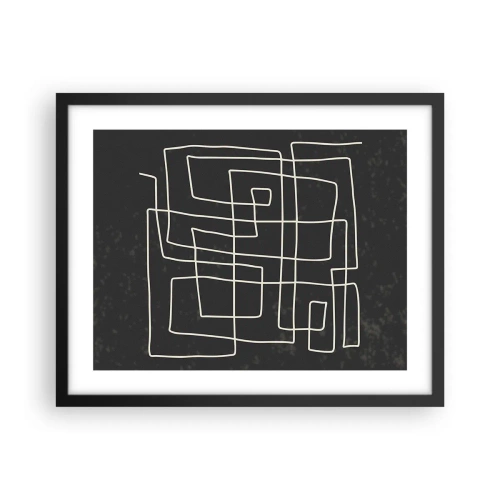 Poster in cornice nera - Non è così semplice - 50x40 cm