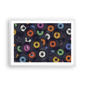 Poster in cornice bianca - I colori della classicità - 70x50 cm