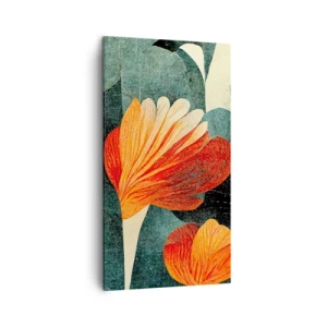 Quadro su tela - Stampe su Tela - Caldo dei tropici e fresco del verde - 45x80 cm