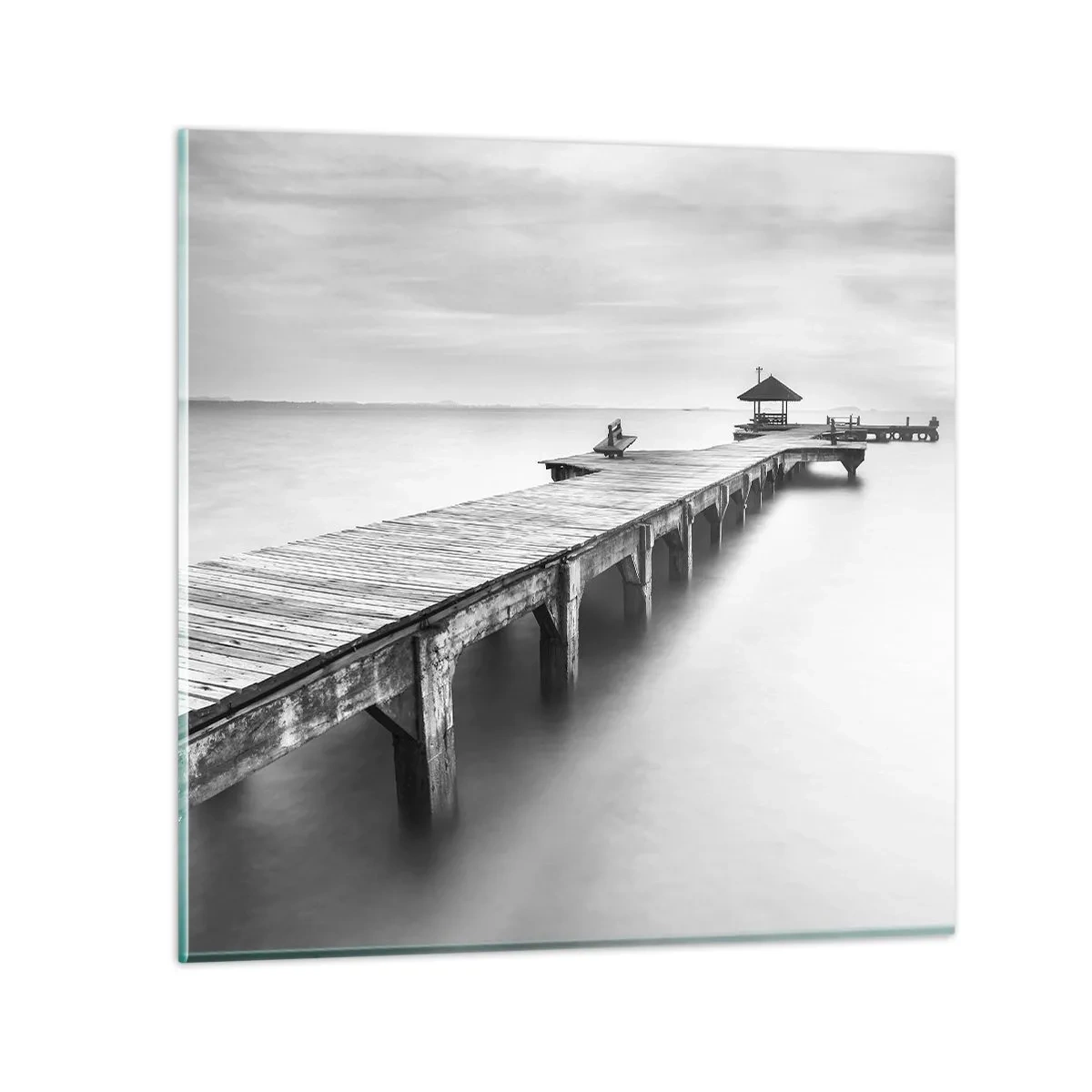 Quadro su vetro - Sempre più lontano. - 30x30 cm