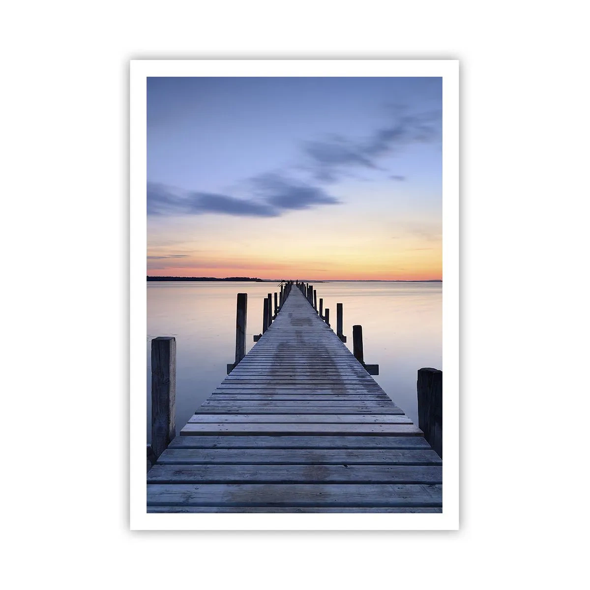 Poster - La calma di un dolce tramonto - 70x100 cm