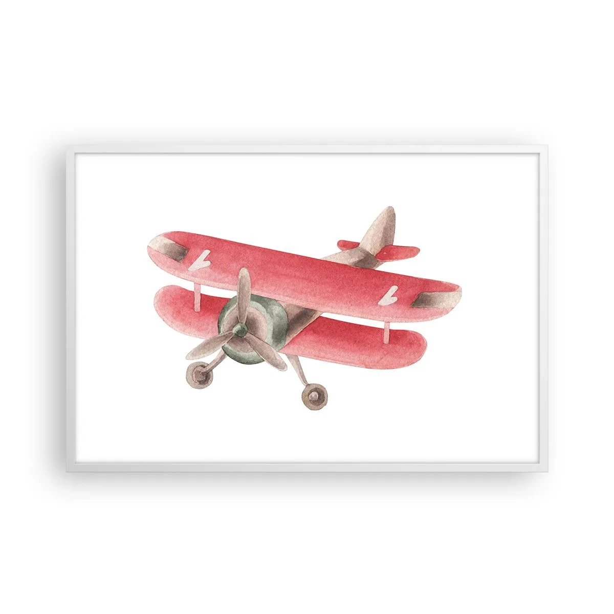 Poster in cornice bianca - Pronto a volare alto - 91x61 cm