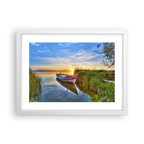 Poster in cornice bianca - L'insenatura dei sogni realizzati - 40x30 cm