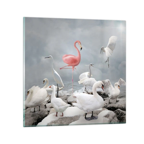 Quadro su vetro - Come sono arrivato qui? - 60x60 cm