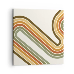 Quadro su tela - Stampe su Tela - Zig zag fino alla meta - 70x70 cm