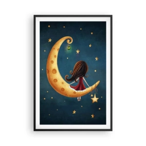 Poster in cornice nera - Una volta... - 61x91 cm