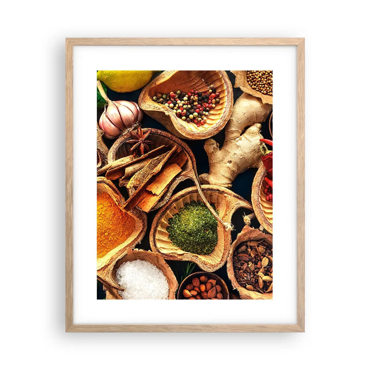 Poster in cornice rovere chiaro - Prendi quello che vuoi - 40x50 cm