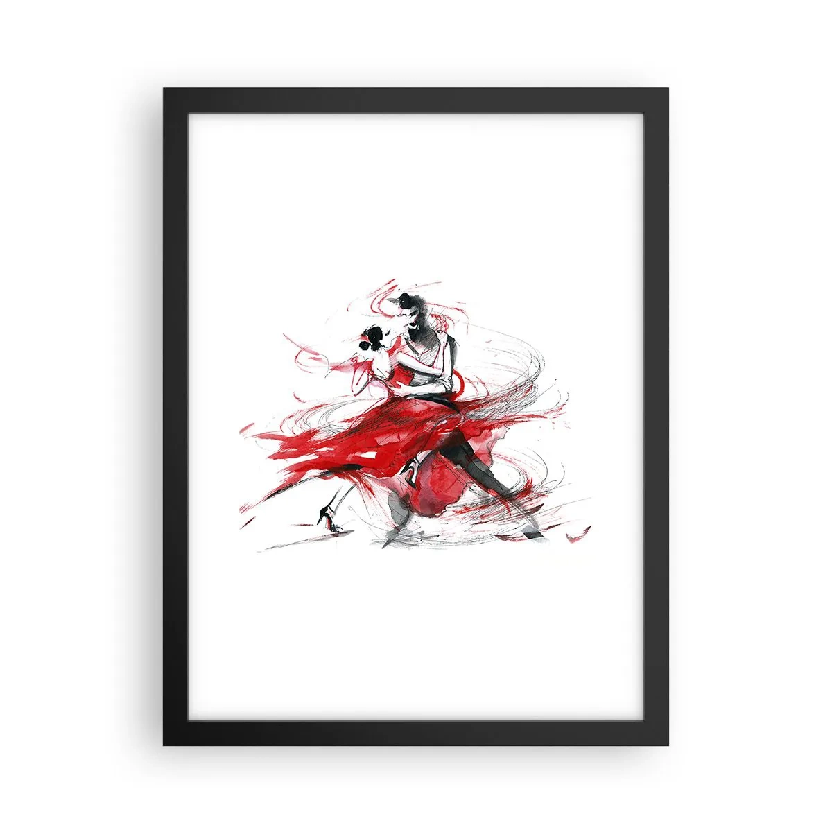 Poster in cornice nera - Tango: il ritmo della passione - 30x40 cm