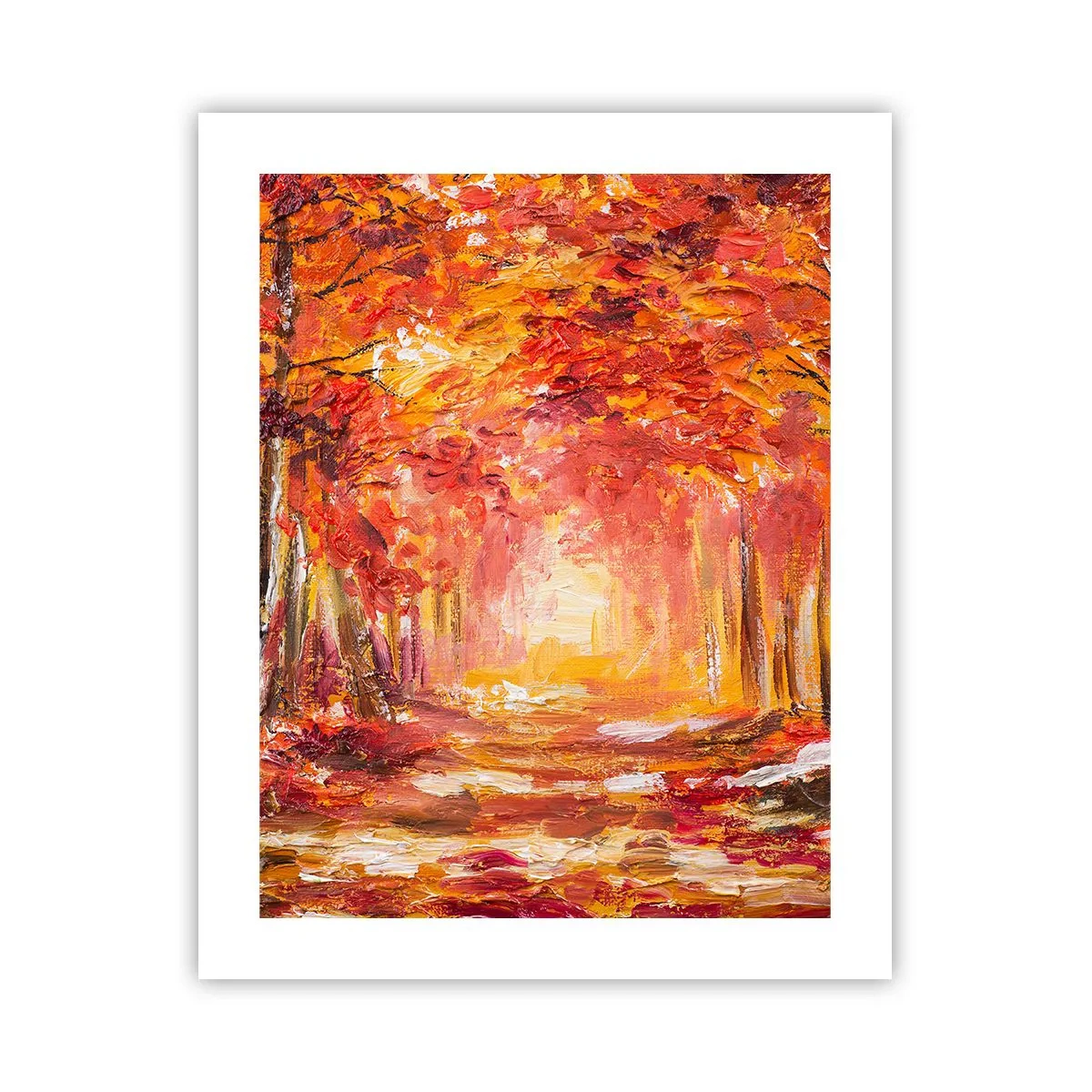 Poster - Foresta di rame - 40x50 cm