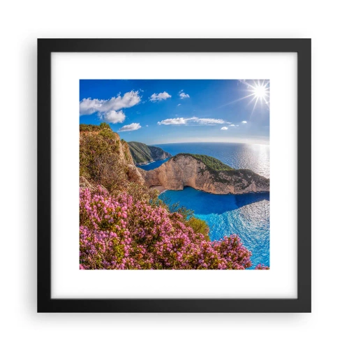 Poster in cornice nera - Le mie grosse vacanze greche - 30x30 cm