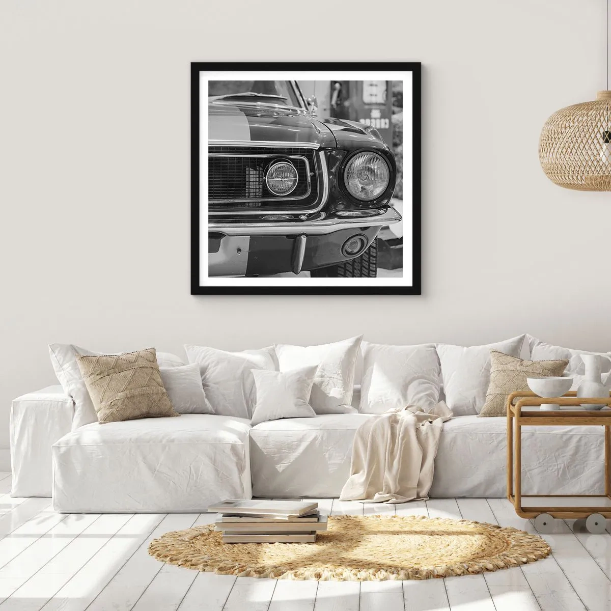 Poster in cornice nera - A rotta di collo - 30x30 cm
