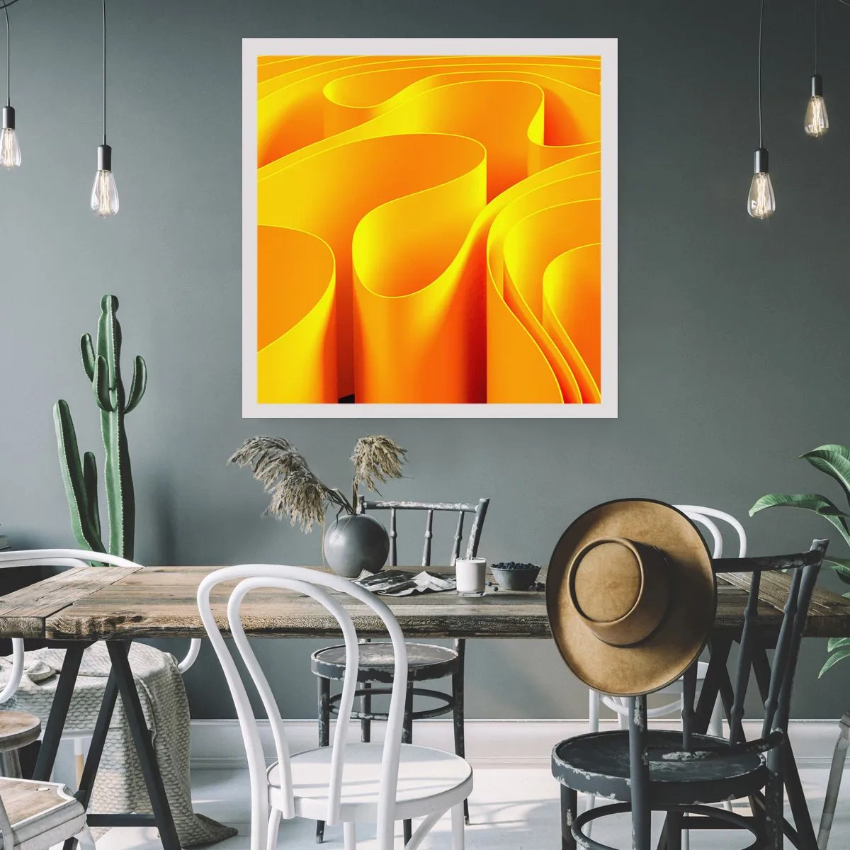 Poster - Come onde di sole - 40x40 cm