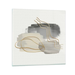 Quadro su vetro - Durata e movimento - 30x30 cm