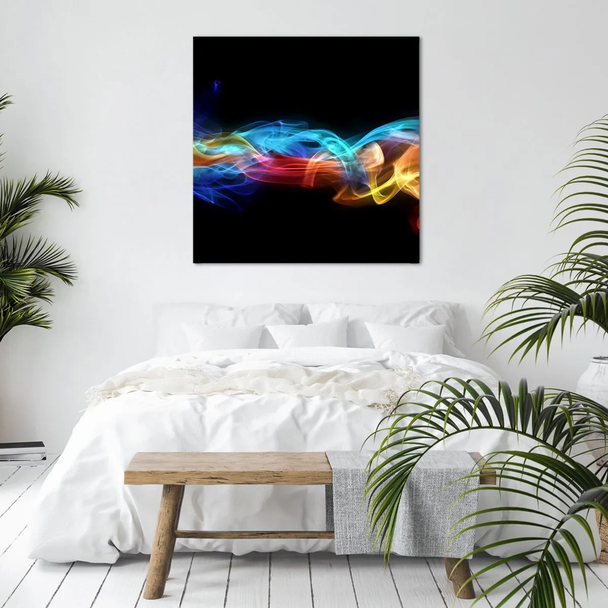 Quadro su tela - Stampe su Tela - La danza arcobaleno delle nebbie - 50x50 cm