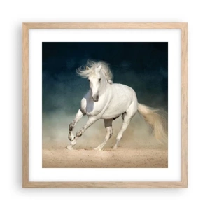 Poster in cornice rovere chiaro - Libertà allo stato puro - 40x40 cm