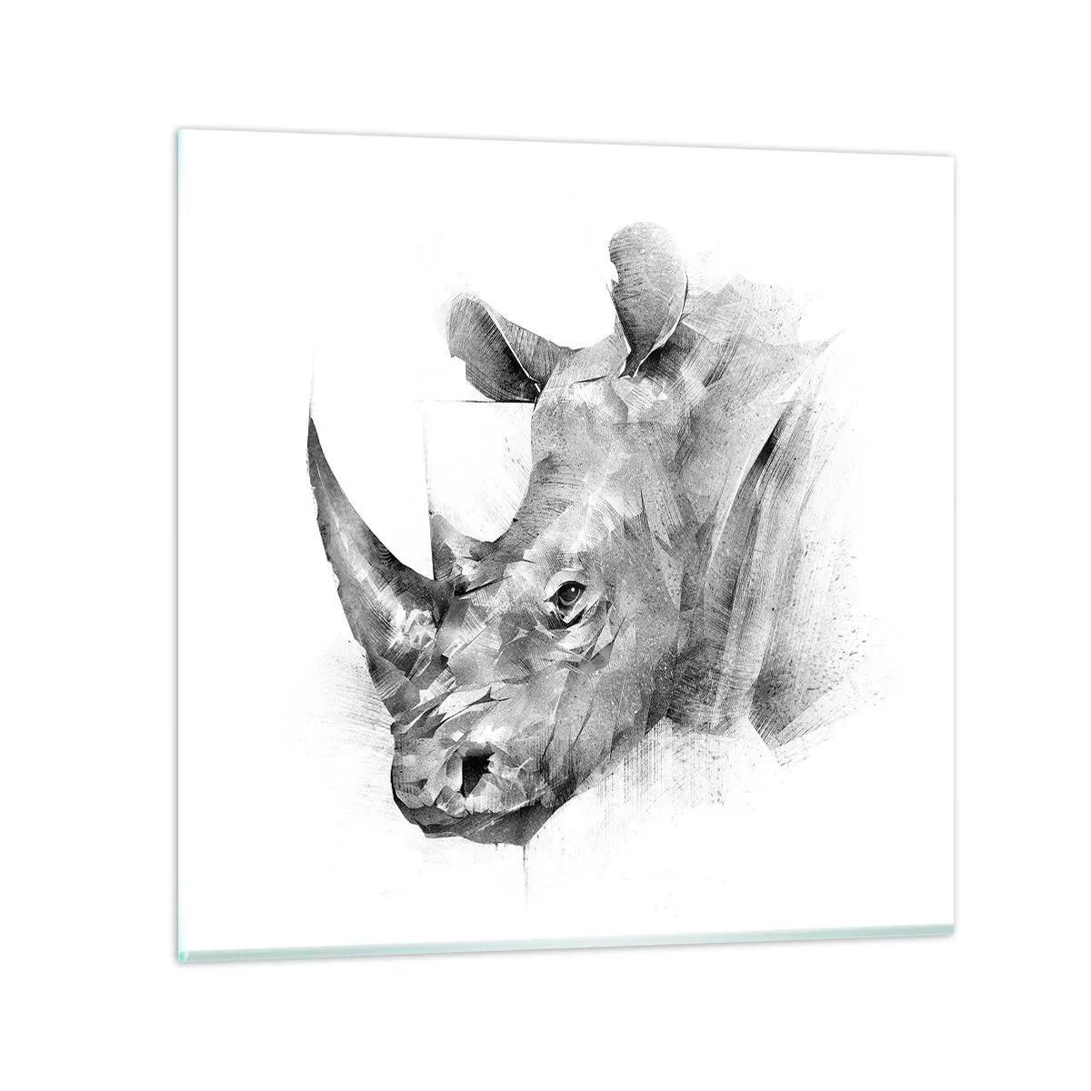 Quadro su vetro - Ritratto africano - 30x30 cm