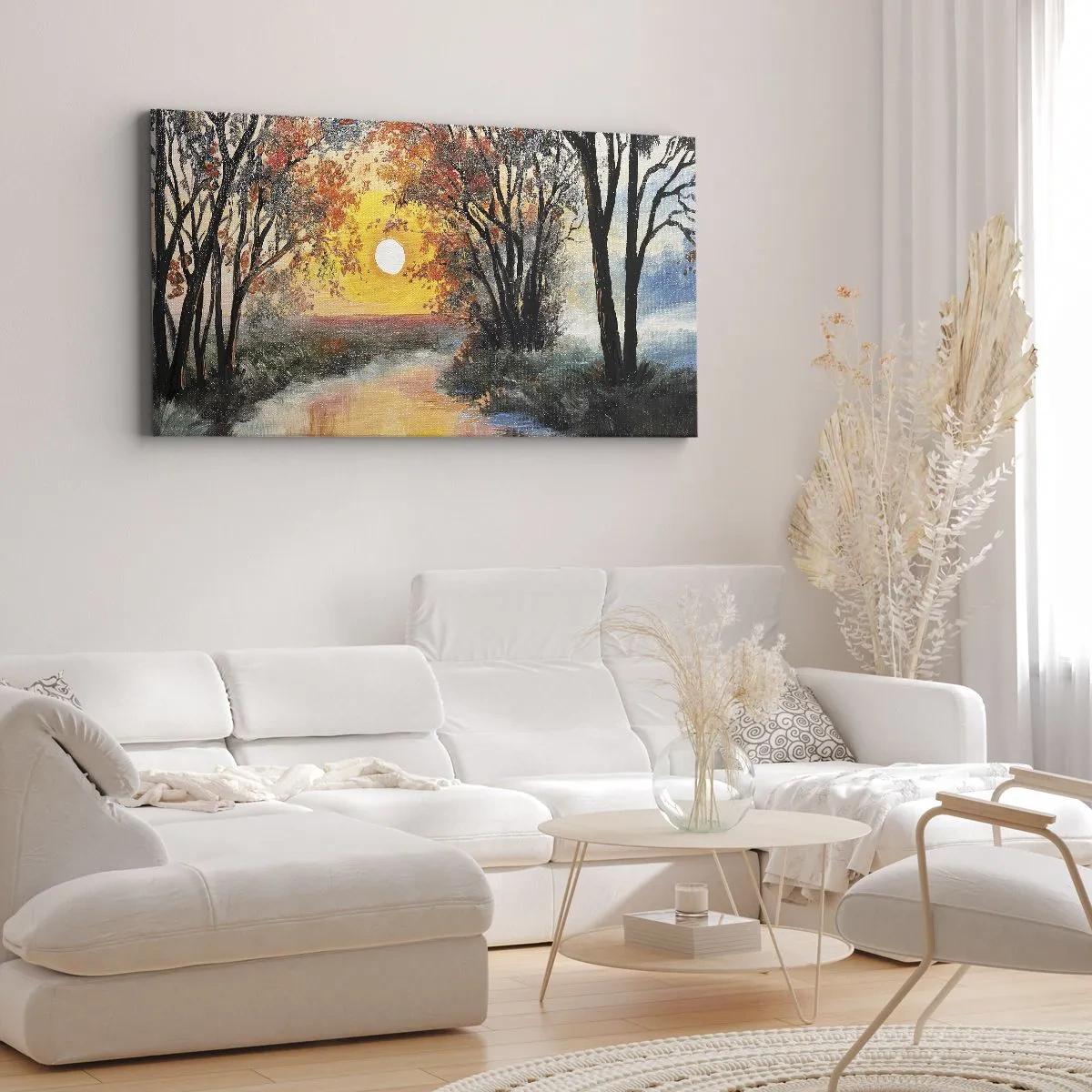 Quadro su tela - Stampe su Tela - Atmosfera autunnale - 100x40 cm