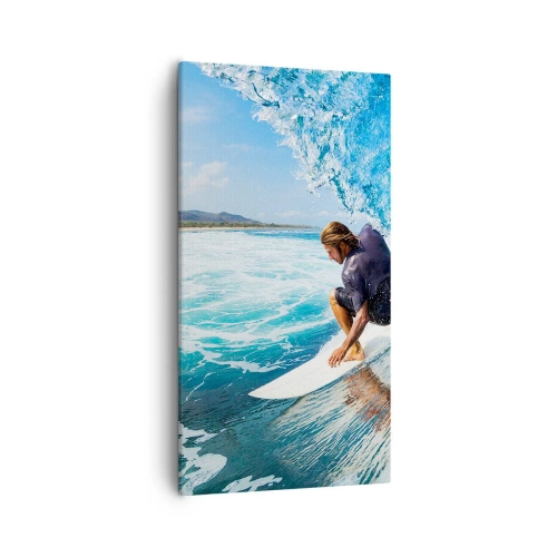 Quadro su tela - Stampe su Tela - Ballando con le onde - 55x100 cm