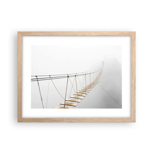 Poster in cornice rovere chiaro - Dove ti porta? - 40x30 cm