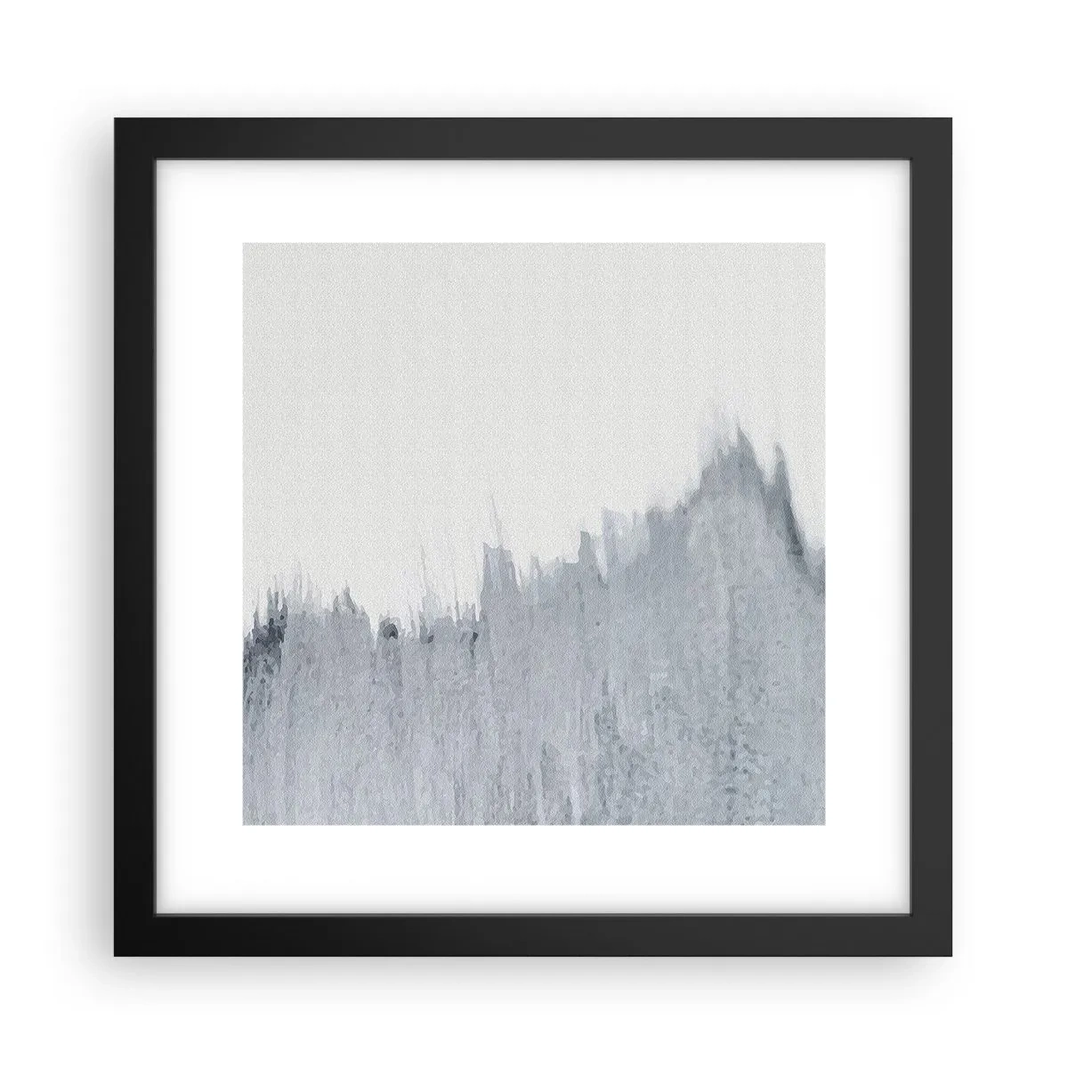 Poster in cornice nera - Iscrizione misteriosa - 30x30 cm