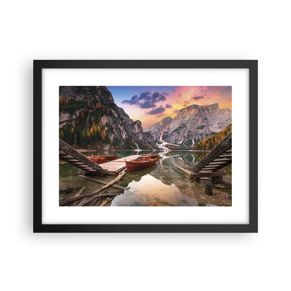 Poster in cornice nera - La promessa del giorno - 40x30 cm