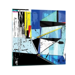 Quadro su vetro - Guardando il mondo da un'angolazione... - 50x50 cm