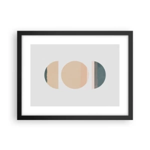 Poster in cornice nera - Un cerchio dopo l'altro - 40x30 cm