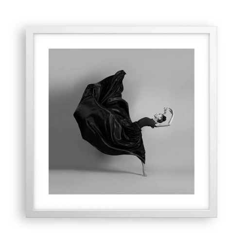 Poster in cornice bianca - Musica alata - 40x40 cm