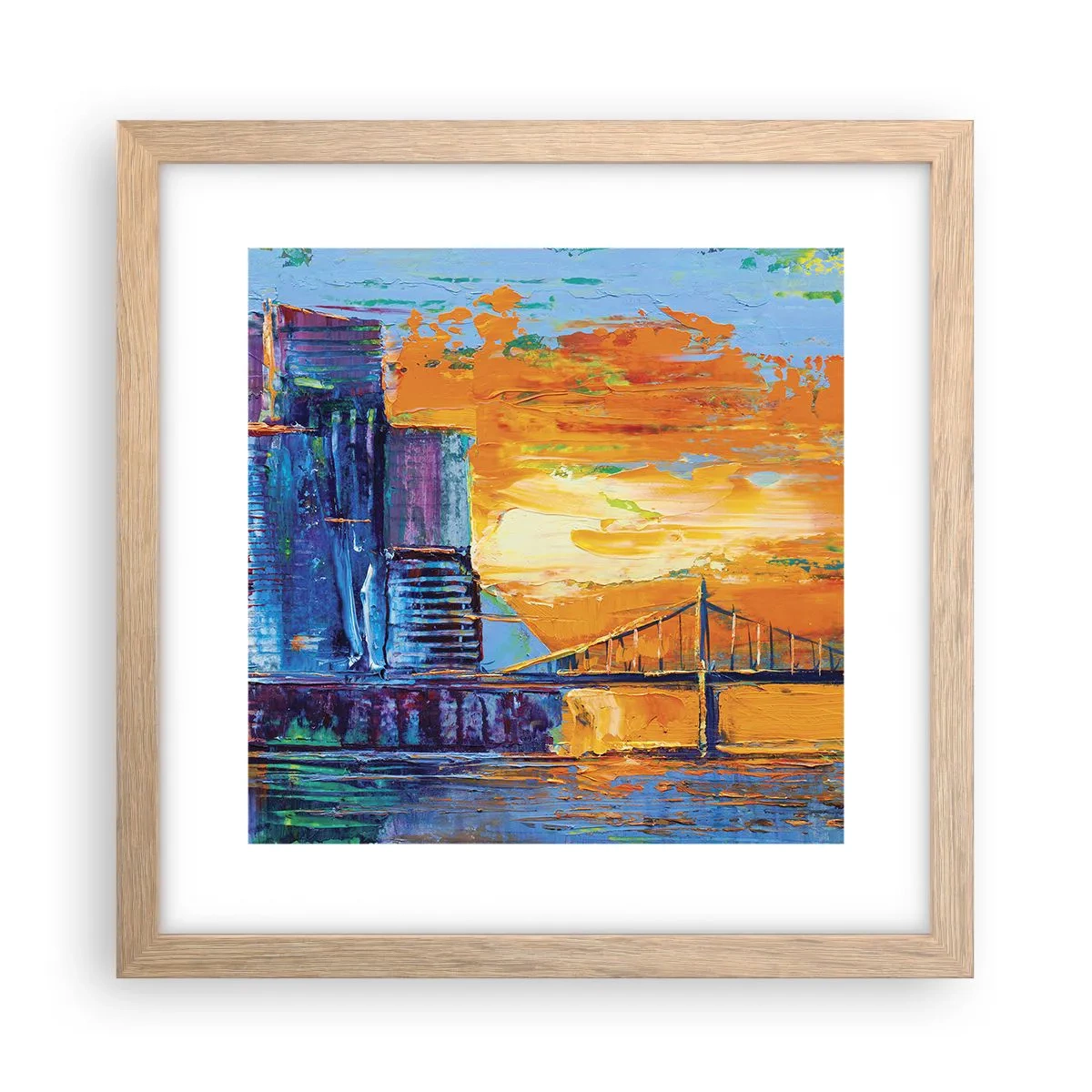 Poster in cornice rovere chiaro - Cultura e natura - 30x30 cm
