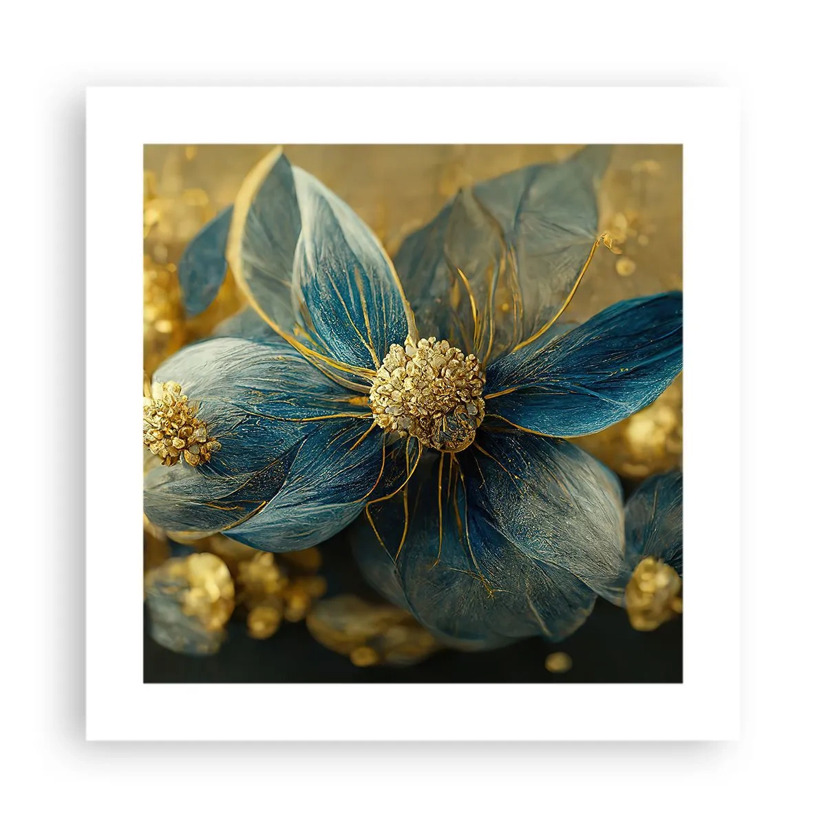Poster - Fiorire d'oro - 40x40 cm