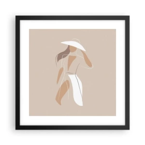 Poster in cornice nera - La moda è un gioco - 40x40 cm