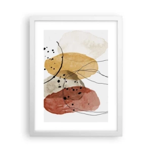 Poster in cornice bianca - Come aria leggera e trasparente - 30x40 cm