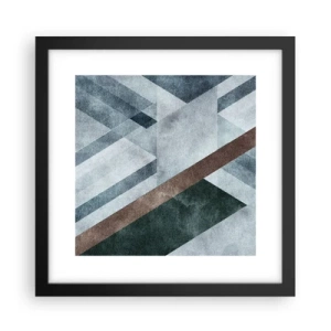 Poster in cornice nera - La ricercata eleganza della geometria - 30x30 cm