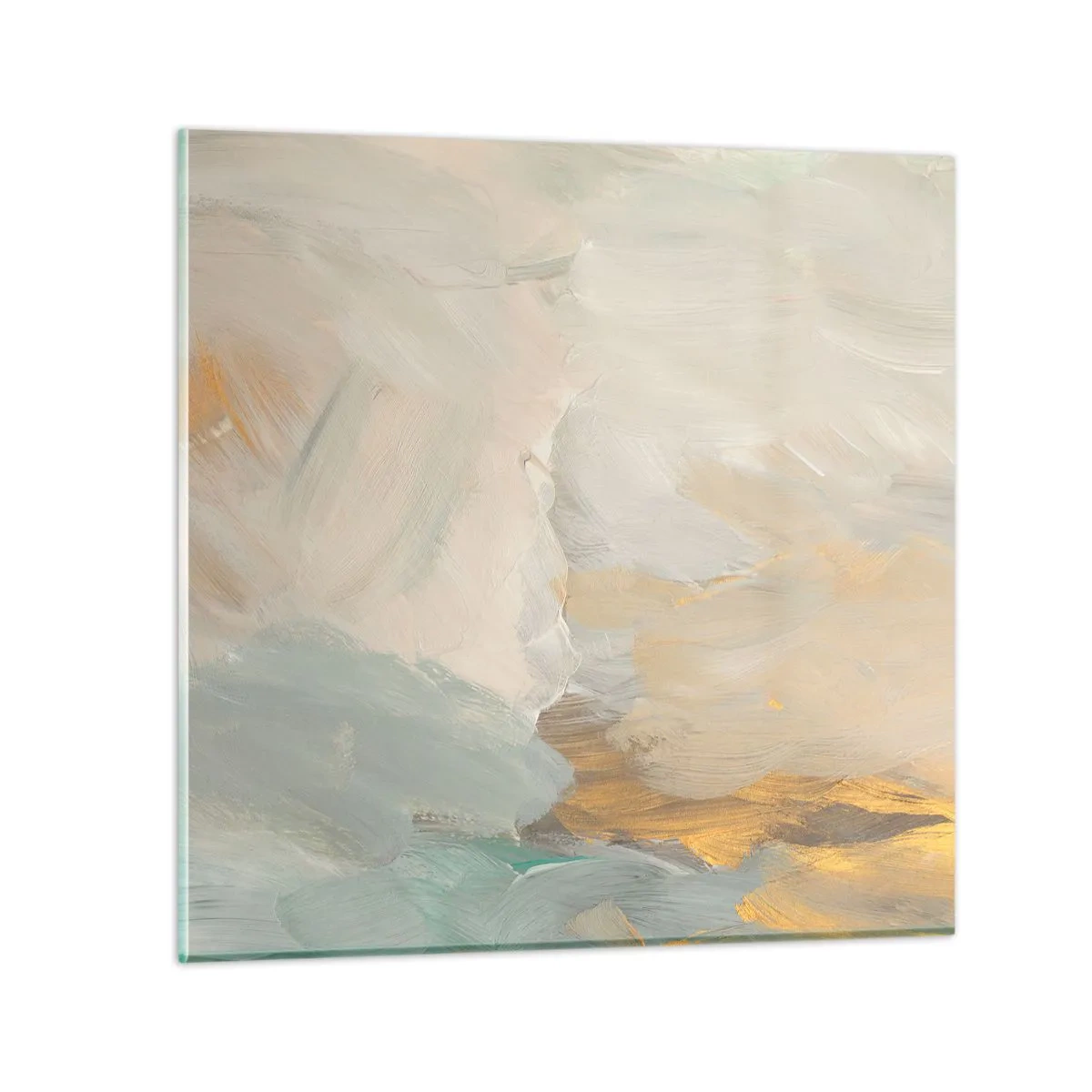 Quadro su vetro - Astrazione: il paese della mitezza - 40x40 cm