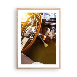 Poster in cornice rovere chiaro - Un soffio di lusso dal passato - 50x70 cm
