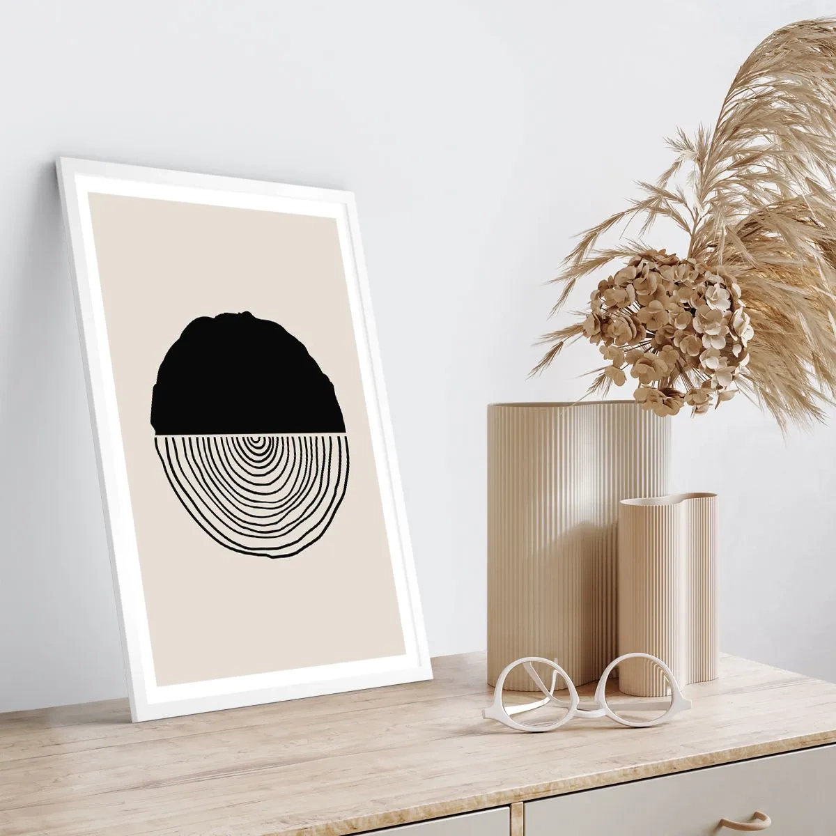 Poster in cornice bianca - A metà - 40x50 cm