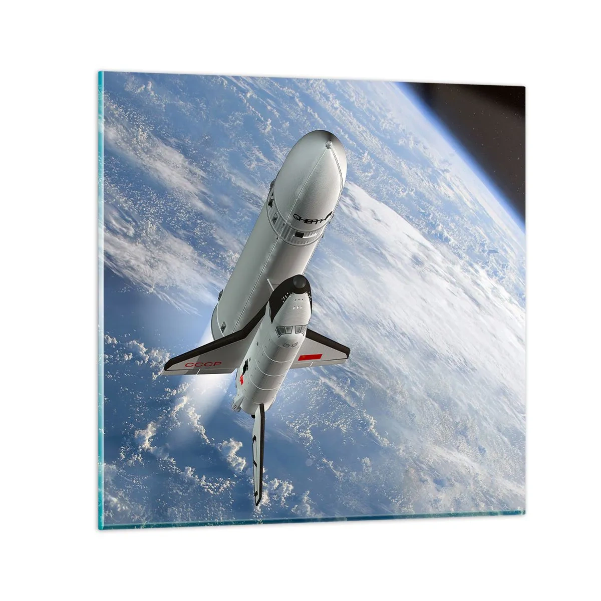 Quadro su vetro - Ascensione cosmica - 40x40 cm