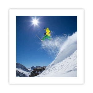 Poster - Ballando con i monti - 40x40 cm